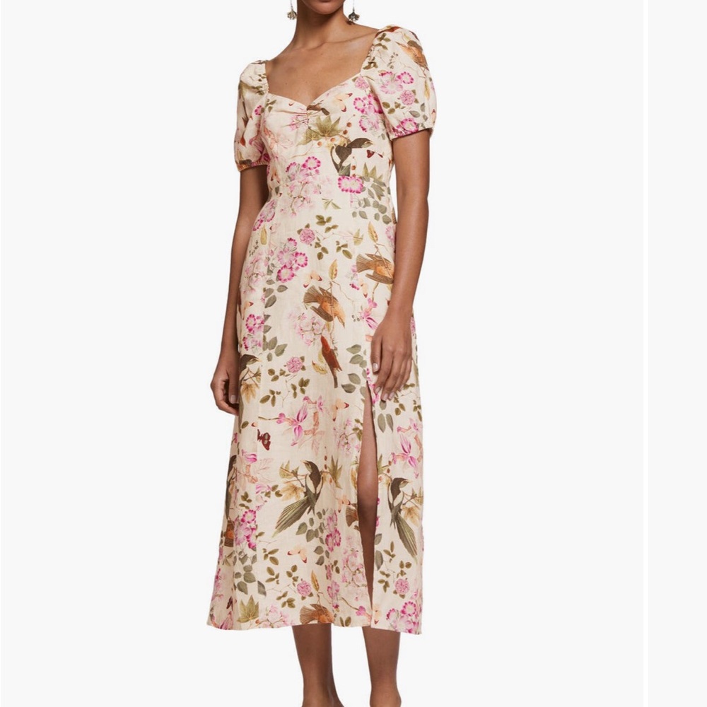 & other stories floral linen skirt Almost New